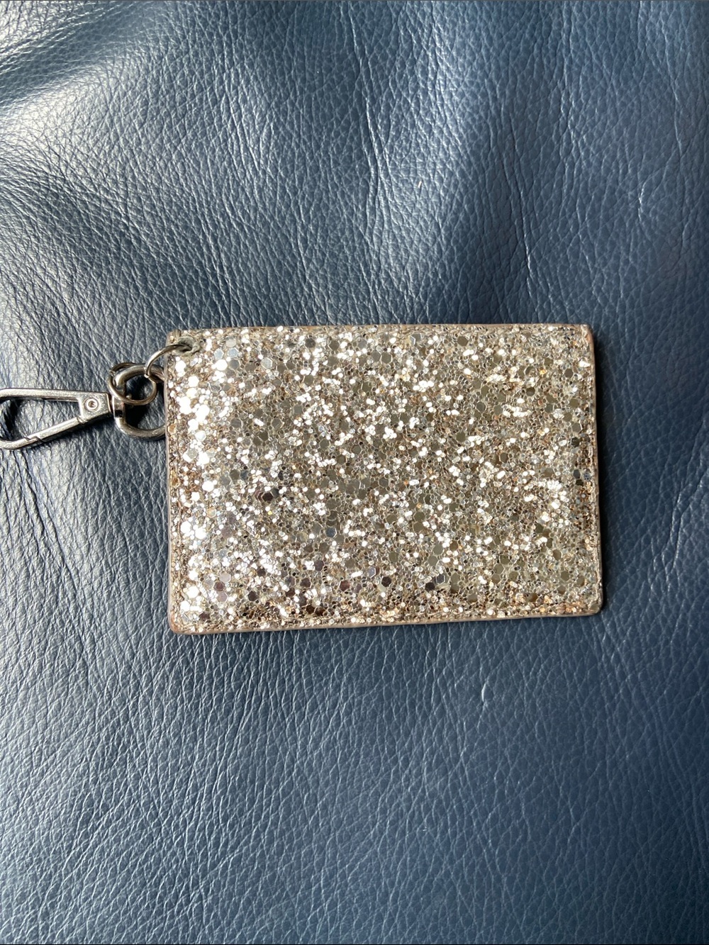 kate spade Gold Glitter Cardholder Key Fob